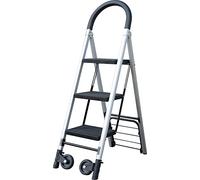 Pavo 8040902 - Carrello da trasporto, trasformabile in scaletta a 3 scalini