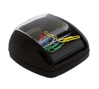 PAVO 8046621 Portagraffette da Ufficio con Dosatore a Rullo, Incluse 20 Graffette, Nero, 100 Pezzi