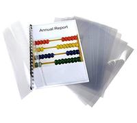 Pavo - A4 280 mic Copertine per raccoglitori PP, confezione da 100 fogli, Trasparente