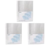 Pavo - A4 Buste Perforate/Buste Foratura 80mic, Finitura Buccia d'Arancia, 100 Pezzi, Trasparenti (Confezione da 3)