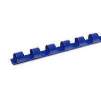 Pavo - Anelli plastici per rilegatrici A4 16mm, 21 anelli,111-130 fogli, Conf. 100, colore : Blu