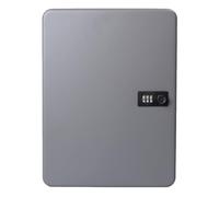 Pavo - Armadietto portachiavi 75 con serratura a combinazione, dimensioni: 6 x 28 x 37 cm, grigio scuro, 75 portachiavi inclusi