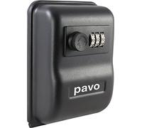 Pavo - Cassetta di Sicurezza per Chiavi da Parete con Serratura a Combinazione, Dimensioni: 5,7 × 10 × 14,5 cm, Nero - 8016679