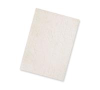 Pavo - Copertine per rilegatura effetto vera pelle, formato DIN A4, 250 g/m², confezione da 100 pz, Avorio