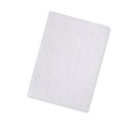 Pavo - Copertine per rilegatura effetto vera pelle, formato DIN A4, 250 g/m², confezione da 100 pz, colore: Bianco