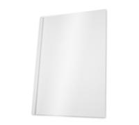 Pavo - Copertine termorilegatura A4-15 mm - Trasparente/bianco - conf. 100-15 mm