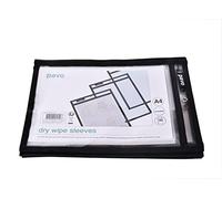 Pavo - Foglio cancellabile a secco, tasche cancellabili a secco, colore nero x30