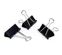 Pavo - Multiuso clip, 32mm, confezione da 12, colore: nero, 8042104