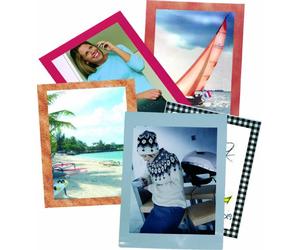 Pavo - Pouches per plastificazione A4 2x80 mic con cornice colorata, confezione da 25