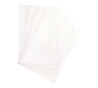 Pavo - Preforato copertina copertura della pellicola trasparente A4, PP, 0.20 mm, Confezione da 100 pezzi, colore: trasparente