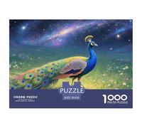 Pavo Reale Jigsaw Puzzle Impossibili 1000Pcs Decorazione Per La Casa. Giochi Rilassamento E Intelligence Per Adulti E Ragazzi Da 14 Anni 70x50cm/1000pcs
