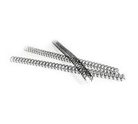 Pavo - Spirale per rilegatura metallo, formato A4, 6.4 mm, divisione 3:1, 100 pezzi, 1-35 fogli, nero
