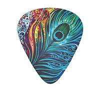 Pavone colorato Plettro avanzato per chitarra 12 pezzi Tre spessori per basso, chitarra elettrica, borsa per chitarra acustica