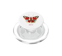 Pavone europeo Aglais io Illustrazione della farfalla PopSockets PopGrip per MagSafe