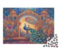 Pavone, Mandala 1000pcs (75x50cm) - Stile indiano Puzzle Per Adulti GioGattotolo Fai-da-te