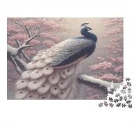 Pavone nella neve Puzzle Per Adulti || 70x50cm/1000pcs Puzzle Giochi Educativi,decorazioni Per La Casa