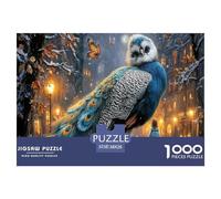 Pavone Puzzle Impossibili 1000Pcs Città della neve Decorazione Per La Casa. Rilassamento E Intelligence Per Adulti E Ragazzi Da 14 Anni 38x26cm/1000pcs