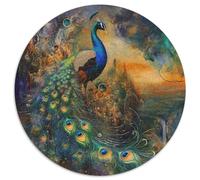 Pavone1000 Pezzi Puzzle Rotondo Da AnimaliAdulti Bel Regalo Per Amici Di Famiglia Puzzle Edugattoivo, Regali Impossible1000 pezzi (67.5x67.5cm)