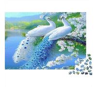 Pavoni bianchi1000 Pezzi Impossibili Per Adulti, Giochi, Regali, Sfide Per BambiniScena di giardino le52x38cm/1000pcs