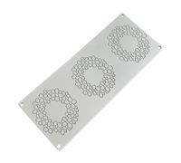 Pavoni GG061 Stampo da forno in silicone per congelamento con 3 cavità a forma di gelsomino, diametro 11,4 cm x altezza 0,2 cm