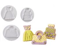 Pavoni : Moda : set 3 stampi ad espulsione fondente