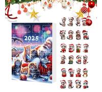 Pavsicgn Calendario Del Conto Alla Rovescia Di Natale | Pendente Decorativo A Forma Di In Acrilico 2D | Decorazione Per Il Conto Alla Rovescia Di Natale Da 24 Giorni - Per Albero Di Borsa E