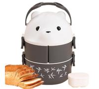 Pavsicgn Contenitori per portapranzo, portapranzo termico per cibi caldi - Scatola per alimenti per orsi per occhiali di grande capacità a prova di perdite, doppio strato,Contenitori per il pranzo