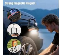 Pavsicgn Lampade Da Campeggio,Lanterna Magnetica Ricaricabile Portatile Pieghevole,3200mAh Da Campeggio Per Esterno Con Display LCD | Per Tenda Portico Interno Giardino Lavoro In Cortile Patio Esterno