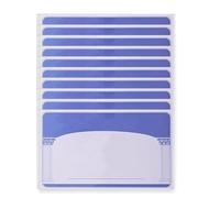Pavsicgn Manica protetta per protezione per la previdenza sociale, manica della carta di sicurezza sociale,Clear Waterproof PVC Credit Card Card Sleeve | Caso di patente di guida multifunzionale per