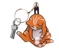 Pavsicgn Mischief Cat Interactive Keychain, Funny Wiggling Cat Keychain With Rotating Cats Eggs,Fun Keychains For Bags