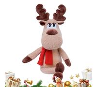 Pavsicgn Renne Di Natale,Giocattolo Bambola con Sciarpa Rossa 50 cm - Giocattolo In Peluche Renna Imbottito,Per Casa Soggiorno Camera Da Letto Divano Pavimento Bambini Amici Famiglia