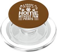 Paw Home, citazione per amanti dei cani, tema animale domestico PopSockets PopGrip per MagSafe