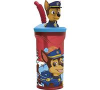Bicchiere tridimensionale Paw Patrol Comic Rosso