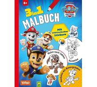 PAW Patrol 3-in-1 Malbuch I Ab 4 Jahren: Mit pawtastischen Stickern