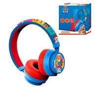 Paw Patrol 5.1 Cuffie wireless Bluetooth con microfono, cuscinetti auricolari imbottiti regolabili, ricaricabili 10 ore di riproduzione, suono stereo adatto ai bambini, cuffie sportive per bambini