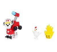 Paw Patrol 6065251, Big Truck Pups, Marshall Action Figur mit Rettungsdrohne zum Anheften, Kabine als Hauptquartier und tierischem Freund, Kinderspielzeug