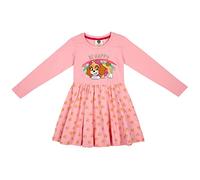 PAW PATROL Abito da ragazza a maniche lunghe | cotone | motivi Skye e Everest | Taglia 98-128