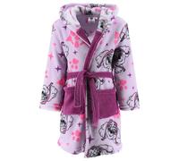 PAW PATROL Accappatoio da bambina | morbido vestaglia | Coral Fleece | con cappuccio e motivo Skye misura 98 128, Lilla, 98