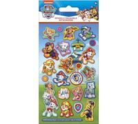 Paw Patrol, adesivi scintillanti riutilizzabili con cuccioli di cuccioli, prodotto con licenza ufficiale, riutilizzabili su superfici non porose