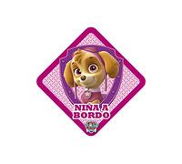 Paw Patrol Adesivo Ragazza a Bordo Skye. Adesivo per Il lunotto dell'auto. Divertimento con i Personaggi