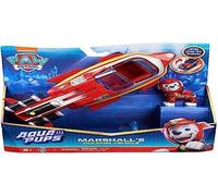 Paw Patrol Aqua Pups, Chase Transforming Shark Vehicle con action figure da collezione, giocattoli per bambini dai 3 anni in su