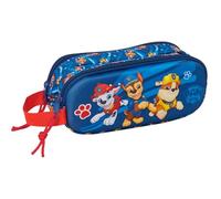 PAW PATROL - Astuccio doppio 3D, astuccio per bambini, ideale per bambini in età scolastica, comodo e versatile, qualità e resistenza, 21 x 6 x 8 cm