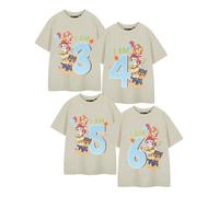 Paw Patrol Beige Age 3 Birthday T-shirt a maniche corte Ragazzi