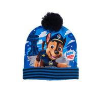 Paw Patrol Berretto invernale da ragazzo con pompon, Blu scuro, 52