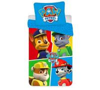 Paw Patrol - Biancheria da letto per bambini, 2 pezzi, copripiumino 100 x 135 cm + federa 40 x 60 cm, 100% cotone Öko-Tex