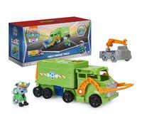 Paw Patrol, Big Truck Pups, camion giocattolo che si trasforma da Rocky con action figure da collezione, giocattoli per bambini a partire da 3 anni