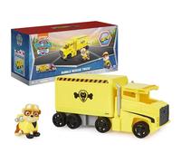 Paw Patrol, Big Truck Pups, camion giocattolo che si trasforma in Rubble con action figure da collezione, giocattoli per bambini a partire da 3 anni