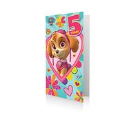 Paw Patrol - Biglietto di auguri ufficiale per 5 anni, 5 Today