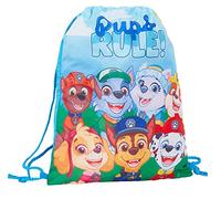 Paw Patrol Borsa con coulisse Marshall Chase PE Kit Trainer Borsa da palestra Bambini Borsa da nuoto Zaino per bambini, Blu / Verde, Taglia unica, Borsa con coulisse