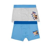 Paw Patrol, boxer per ragazzi, biancheria intima per bambini, colore grigio/blu (confezione da 2), grigio/blu, 110 cm-116 cm